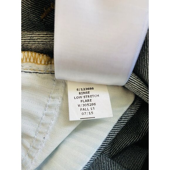 NWT Gap 1969 Womens 25S Authentic Flare Jeans Dark Wash Mid Rise Stretch - Picture 6 of 10